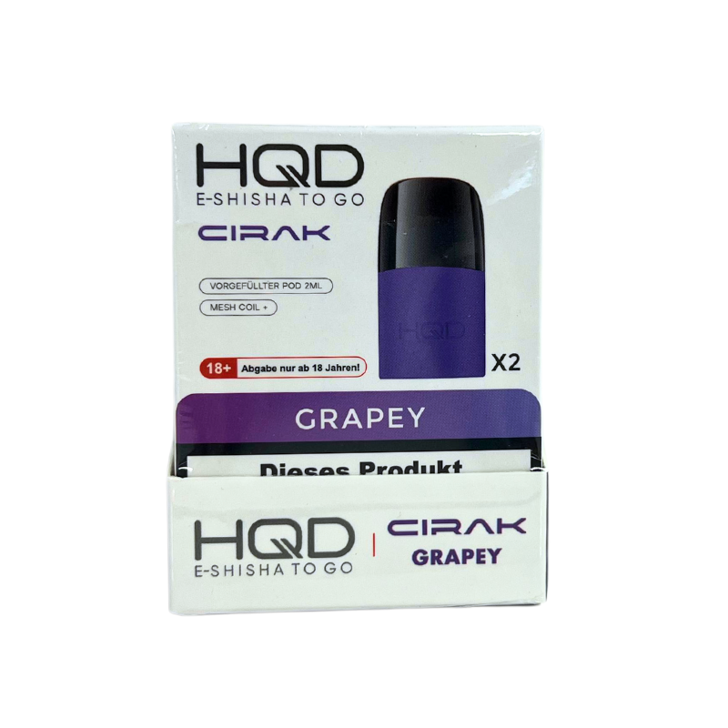 HQD CIRAK Pods 18mg (2.Stk.) Grapey