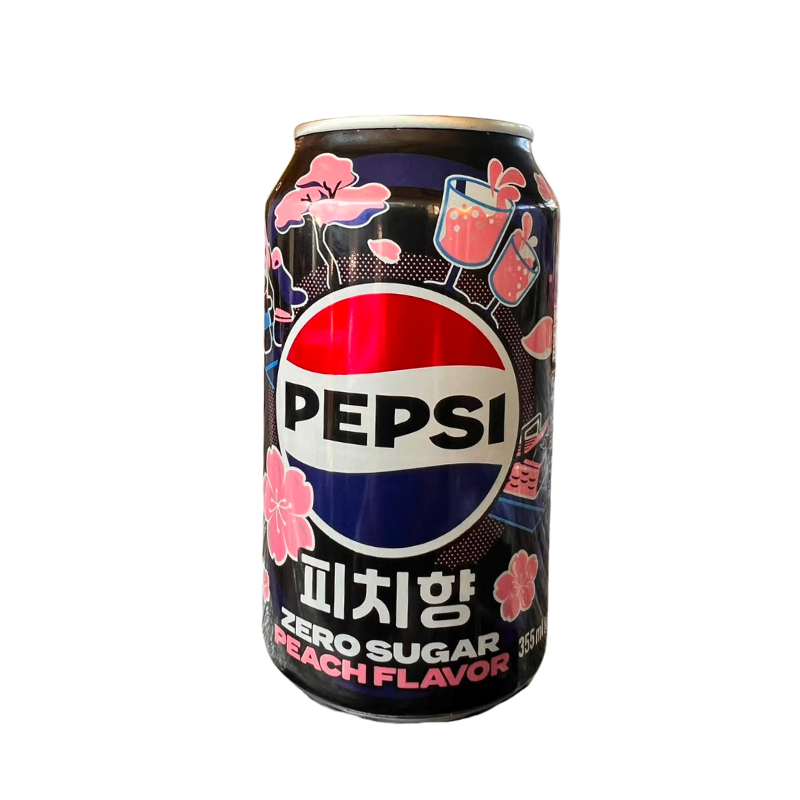 Pepsi Zero Sugar Peach Flavor 355 ml – Korea