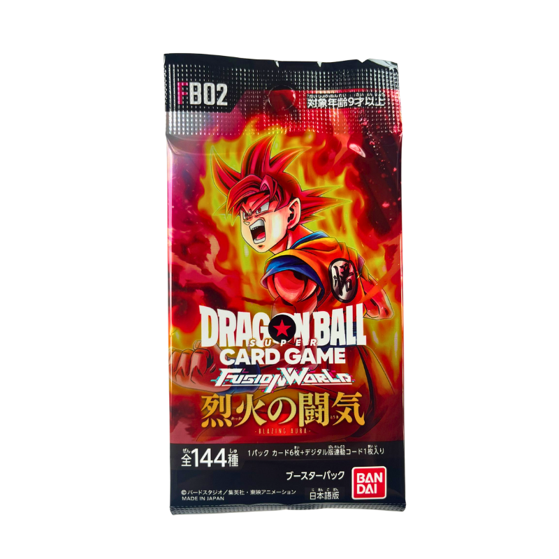 Dragon Ball Super Card Game: Booster Pack FB02 – Fusion World Blazing Aura - My Candytown