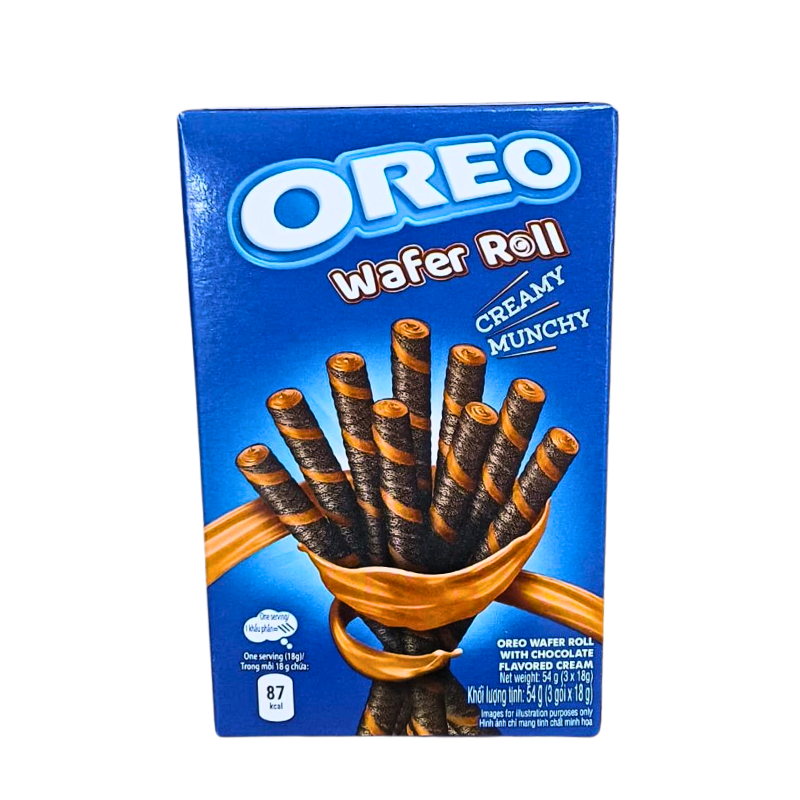 Oreo Wafer Roll Chocolate 54g 28.12.24