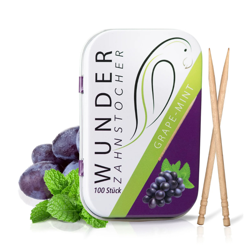 Wunder Zahnstocher Grape Mint - 100 Stück