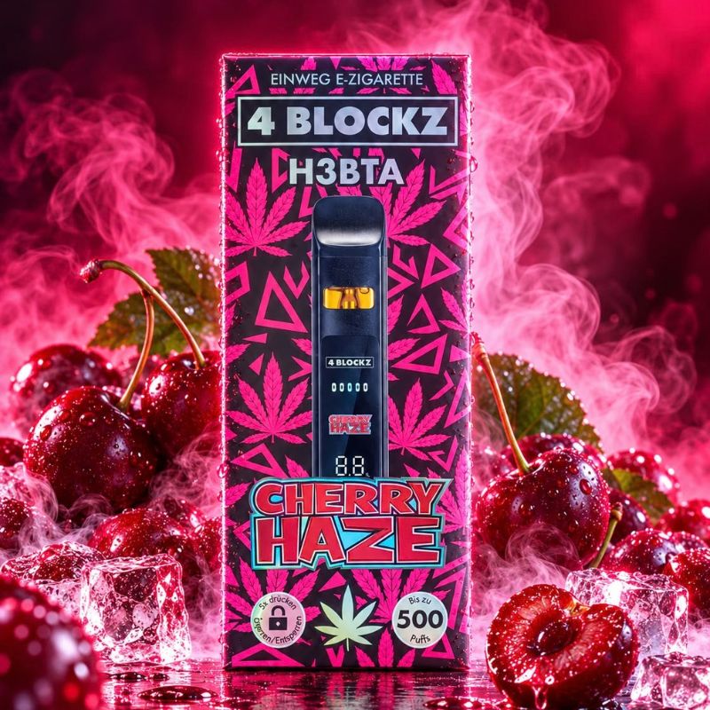 4 BLOCKZ H3BTA Vape 1 ml – Cherry Haze