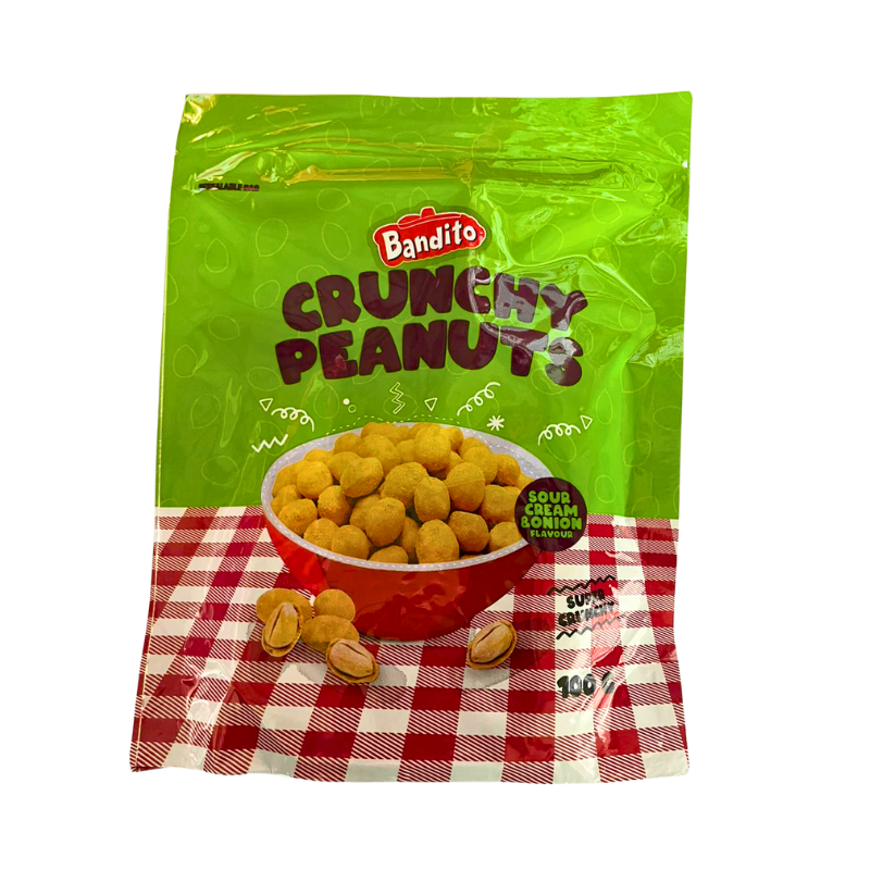 Crunchy Peanuts Sour Cream & Onion Flavour 100g