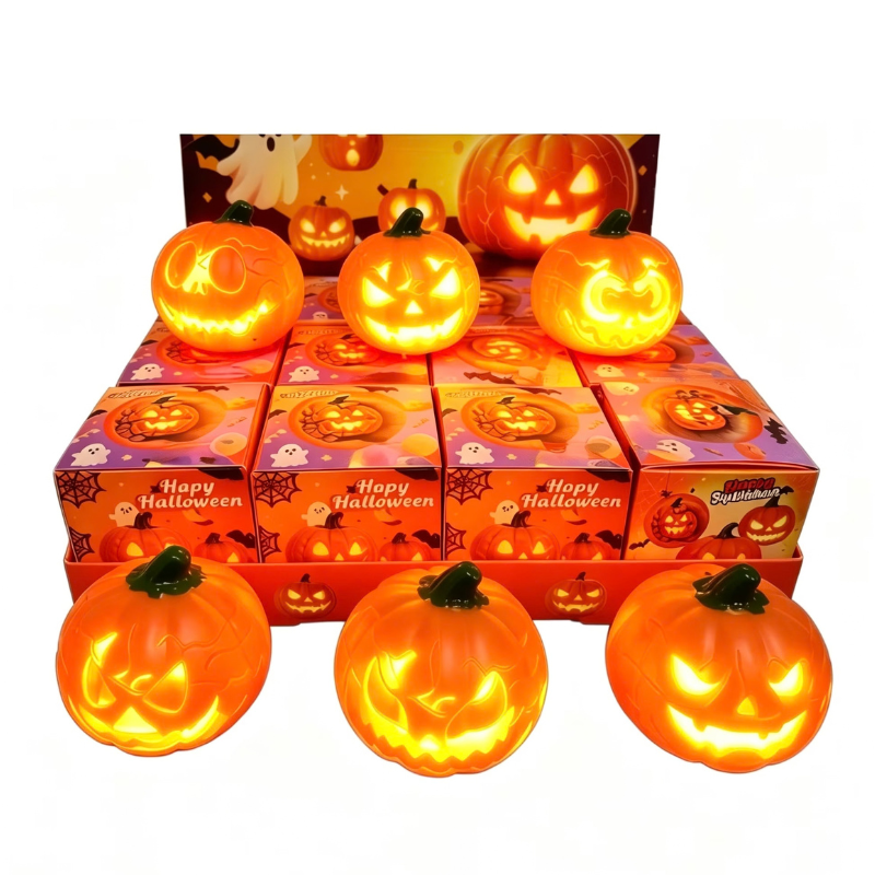 Light-Up Halloween Pumpkin Squishy