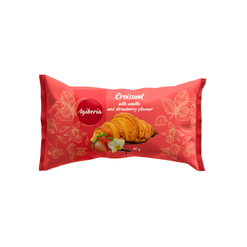 Agiberia Croissant Vanille & Erdbeere 60 g