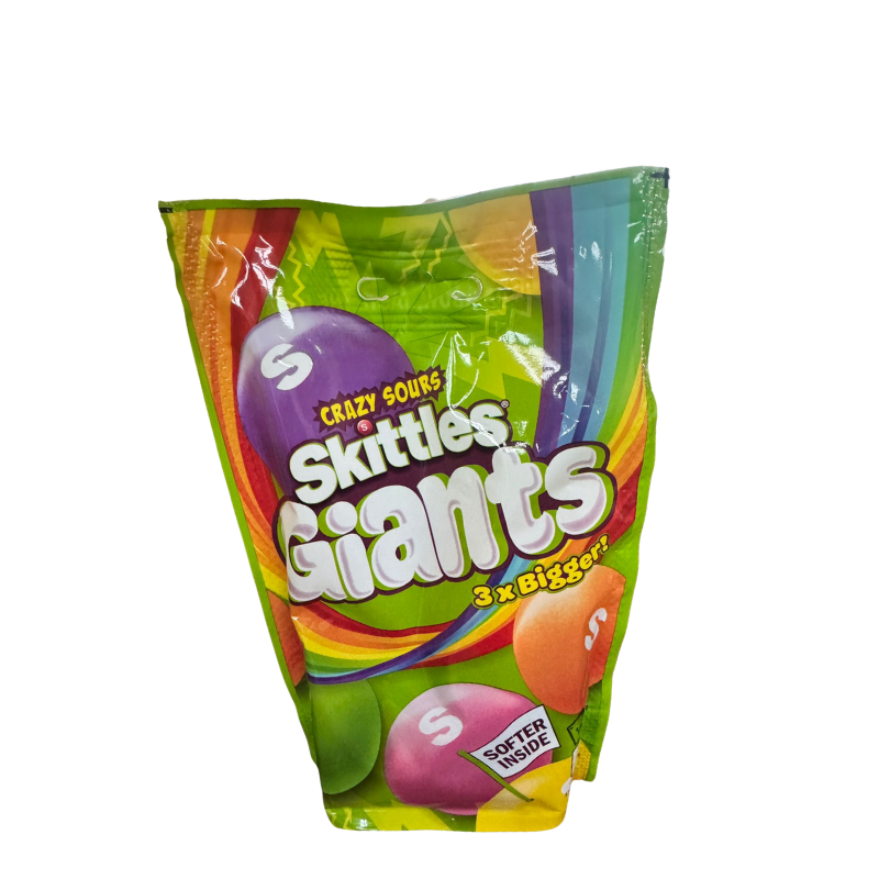 Skittles Giants Vegan Chewy Crazy Sour Sweets 132g