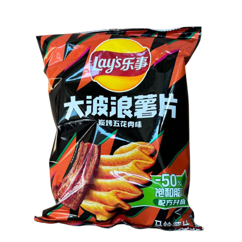 Lay’s - Geriffelte Chips mit Bacongeschmack 70g - My Candytown