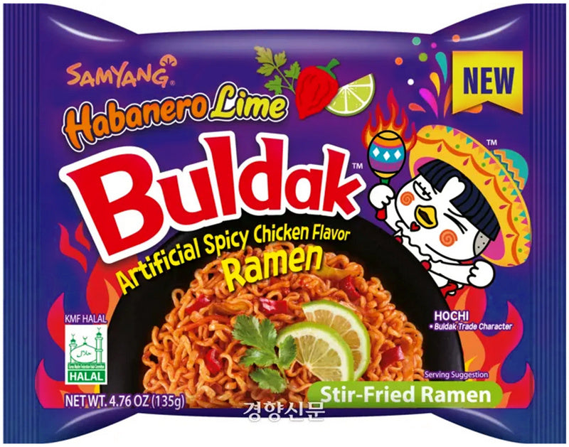 SamYang Buldak Habanero Lime - Hot Chicken Rame mhd 09/24n 135g