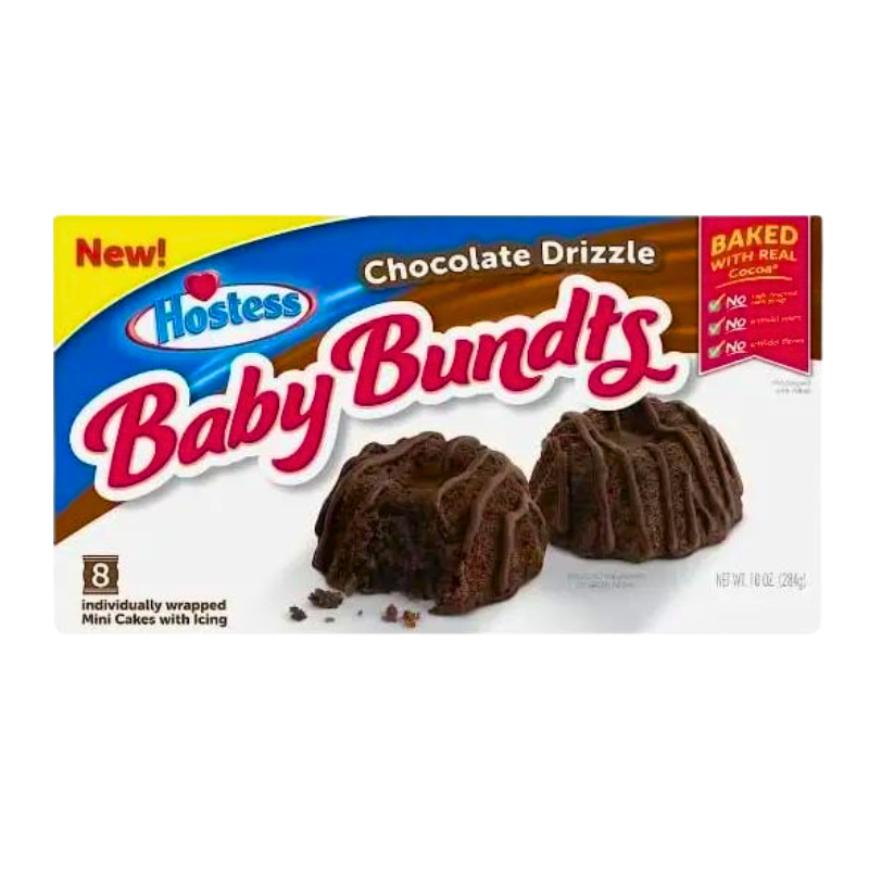 Hostess Baby Bundts Chocolate Drizzel 284g