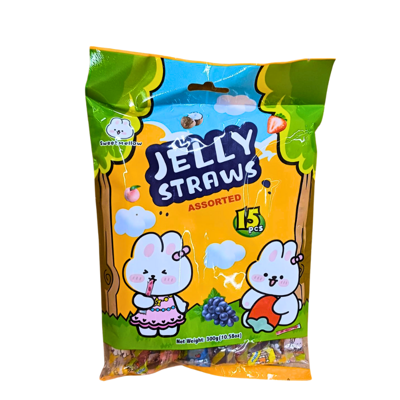 Jelly Straws 4 Sorten Sweet Mellow 300g