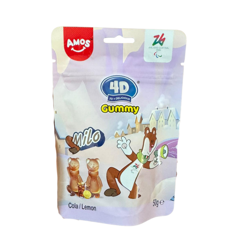 Amos 4D Gummy Milo Cola / Lemon 50 g - My Candytown