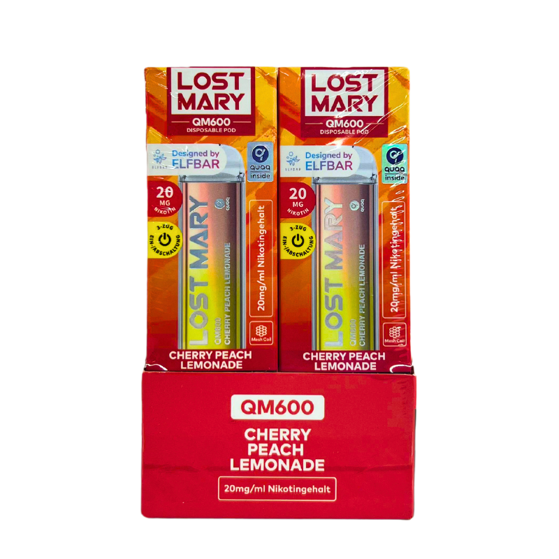 ELFBAR Lost Mary QM600 - Cherry Peach Lemonade