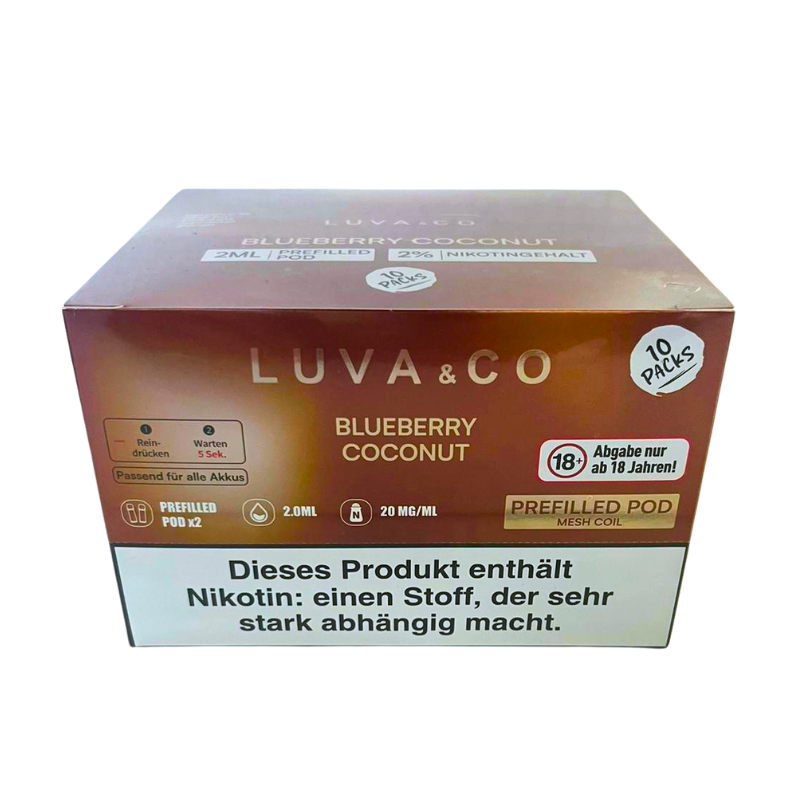 Luva & Co Pods - Blueberry Coconut 20mg Nikotin 2er Pack