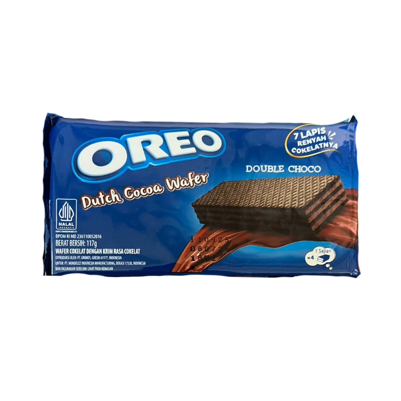 Oreo Dutch Cocoa Wafer Double Choco 117g MHD 07/26 - My Candytown