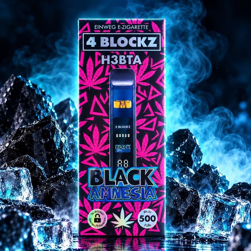 4 BLOCKZ H3BTA Vape 1 ml – Black Amnesia