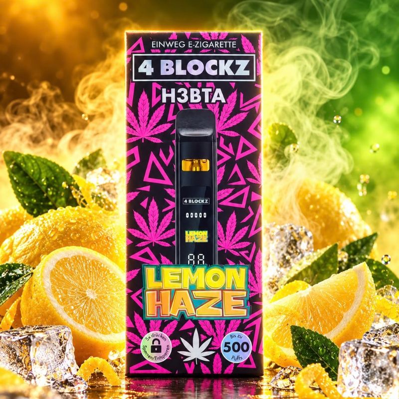 4 BLOCKZ H3BTA Vape 1 ml – Lemon Haze - My Candytown