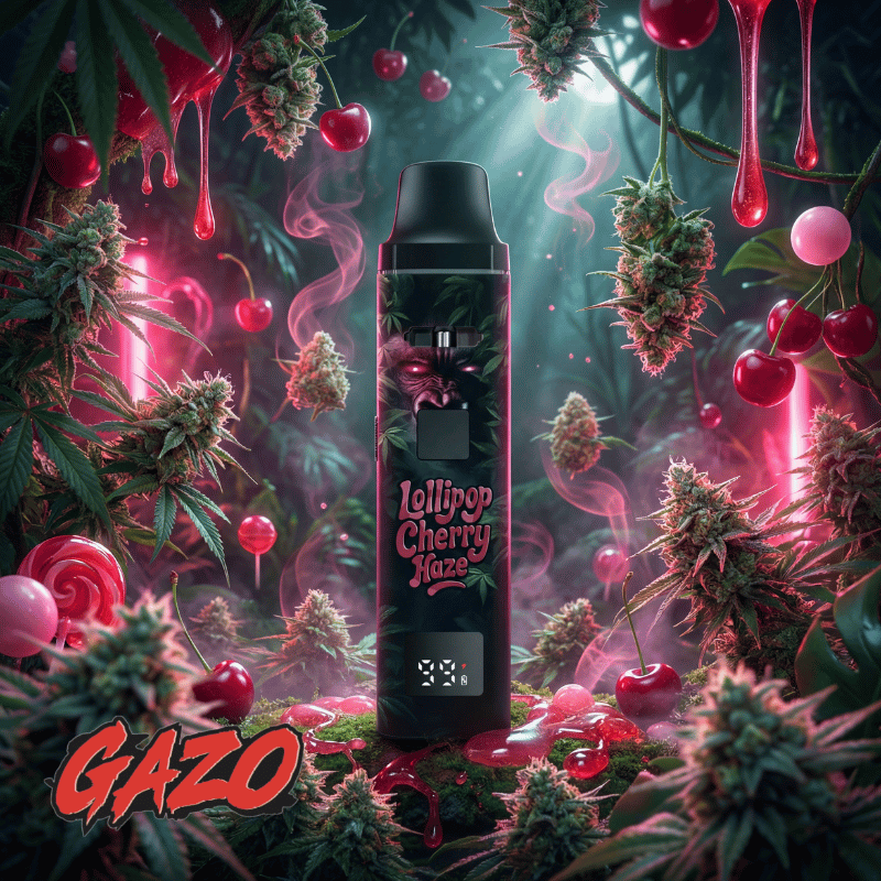 GAZO VAPE – H3BTA Lollipop Cherry Haze – 1ml CRD - My Candytown