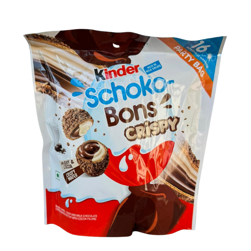 Kinder SchokoBons Crispy Party Pack 89g 22.08.26 - My Candytown