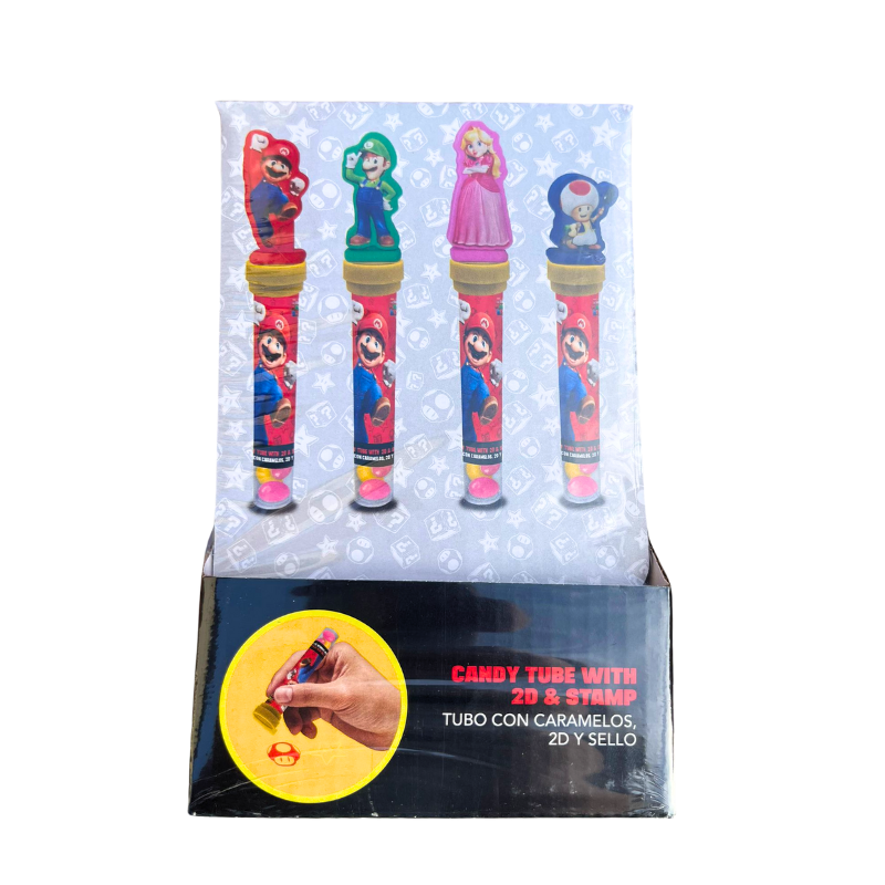 Super Mario Candy Tube Jelly Beans Stempel (24x8g)