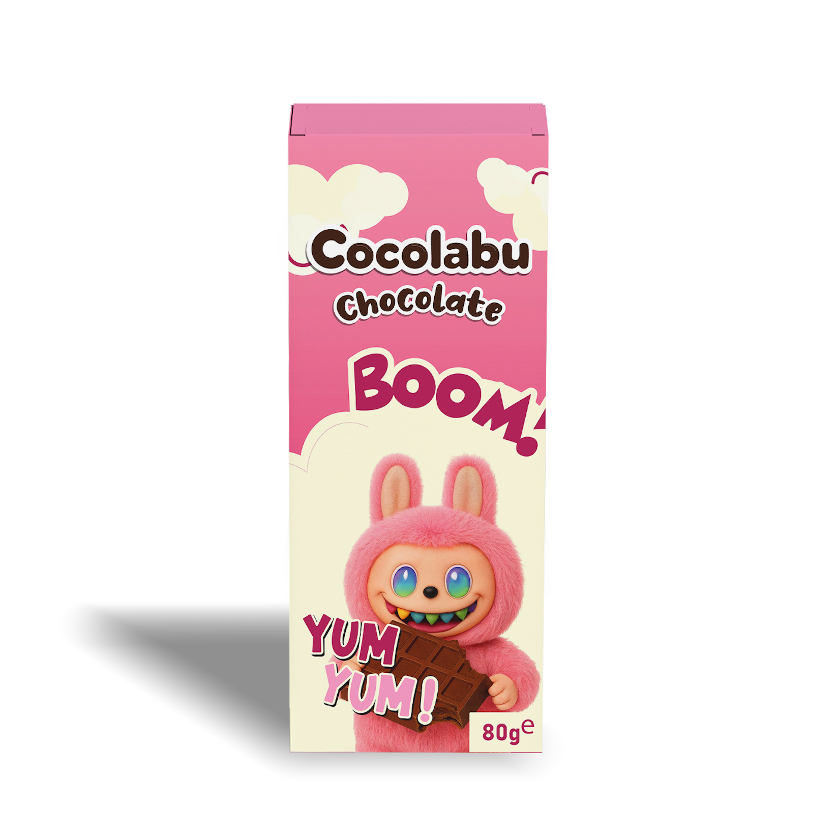 Cocolabu Chocolate Boom! Yum Yum! – Himbeer Angel Hair mit Pistaziencremefüllung 80 g