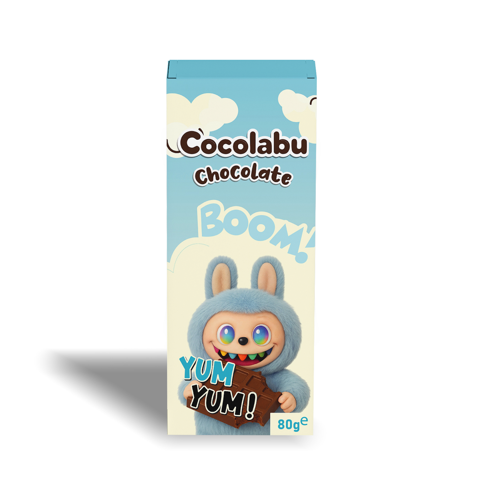 Cocolabu Chocolate Boom! Yum Yum! – Weiße Schokolade Angel Hair mit Pistaziencremefüllung 80 g