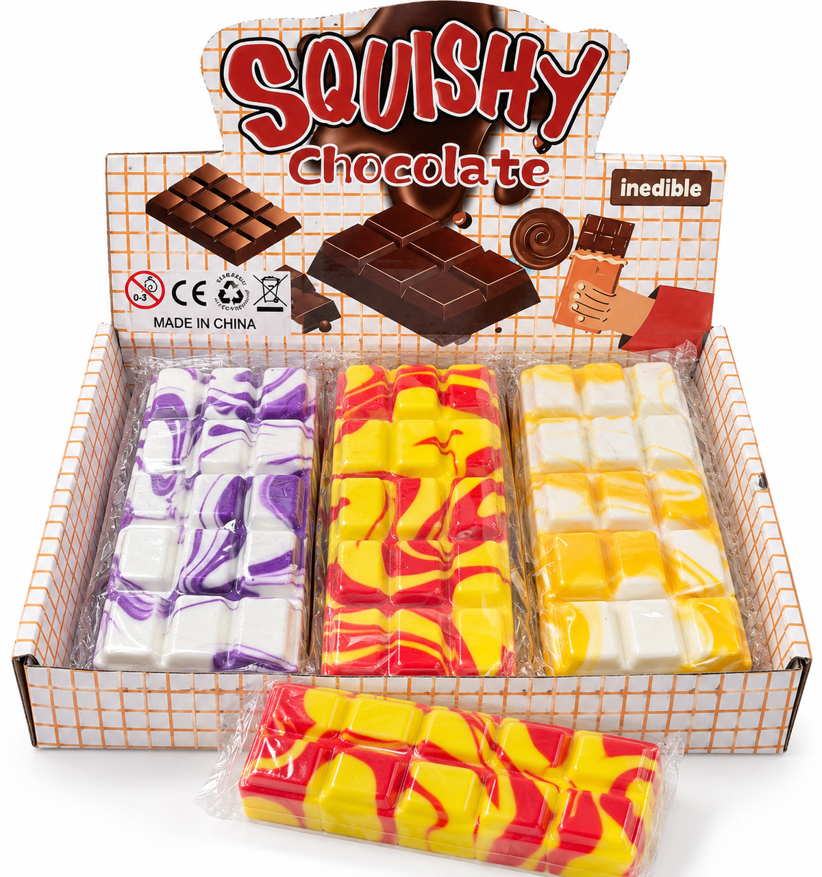 Squishy Chocolate – Marmorierte Schokoladentafel