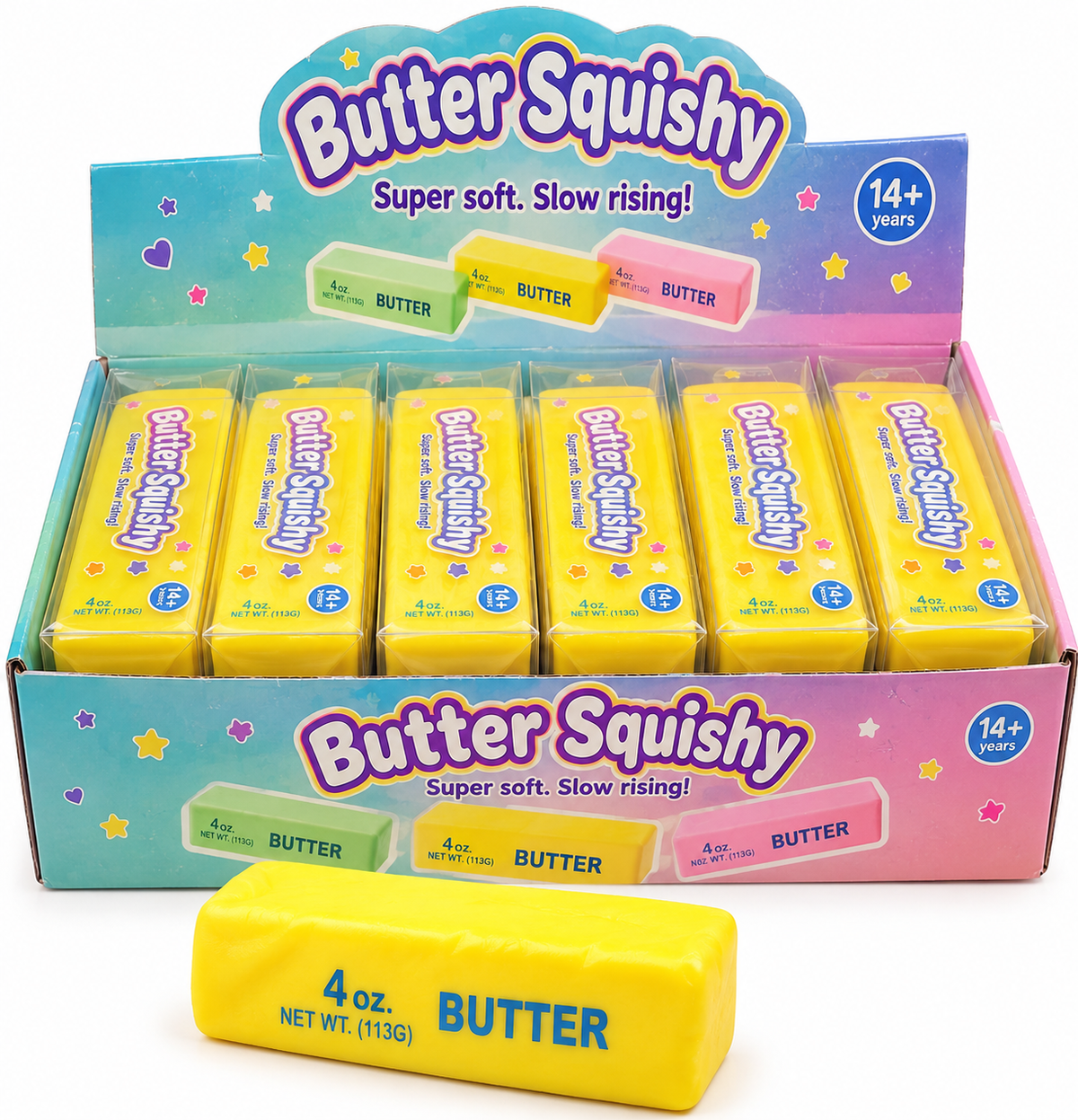 Butter Squishy 4 oz – Gelb