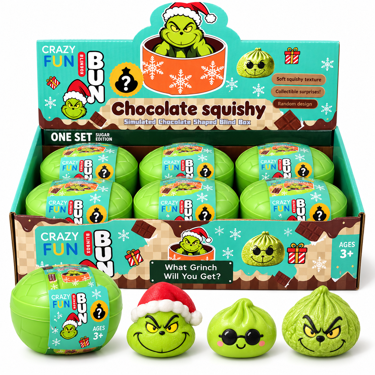 Grinch Mystery Squishy – Christmas Edition