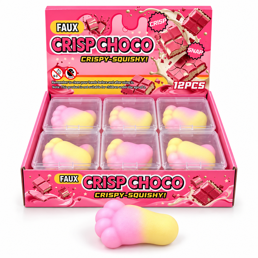 Faux Crisp Choco – Crispy Squishy (Pink/Gelb) - My Candytown