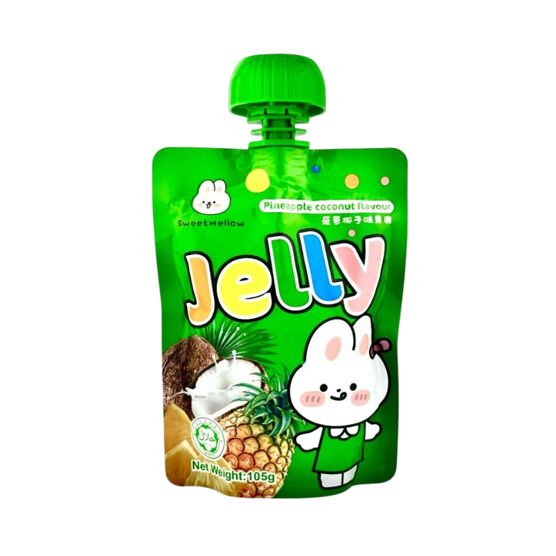 Sweet Mellow Jelly Pineapple Coconut (Green) 105g