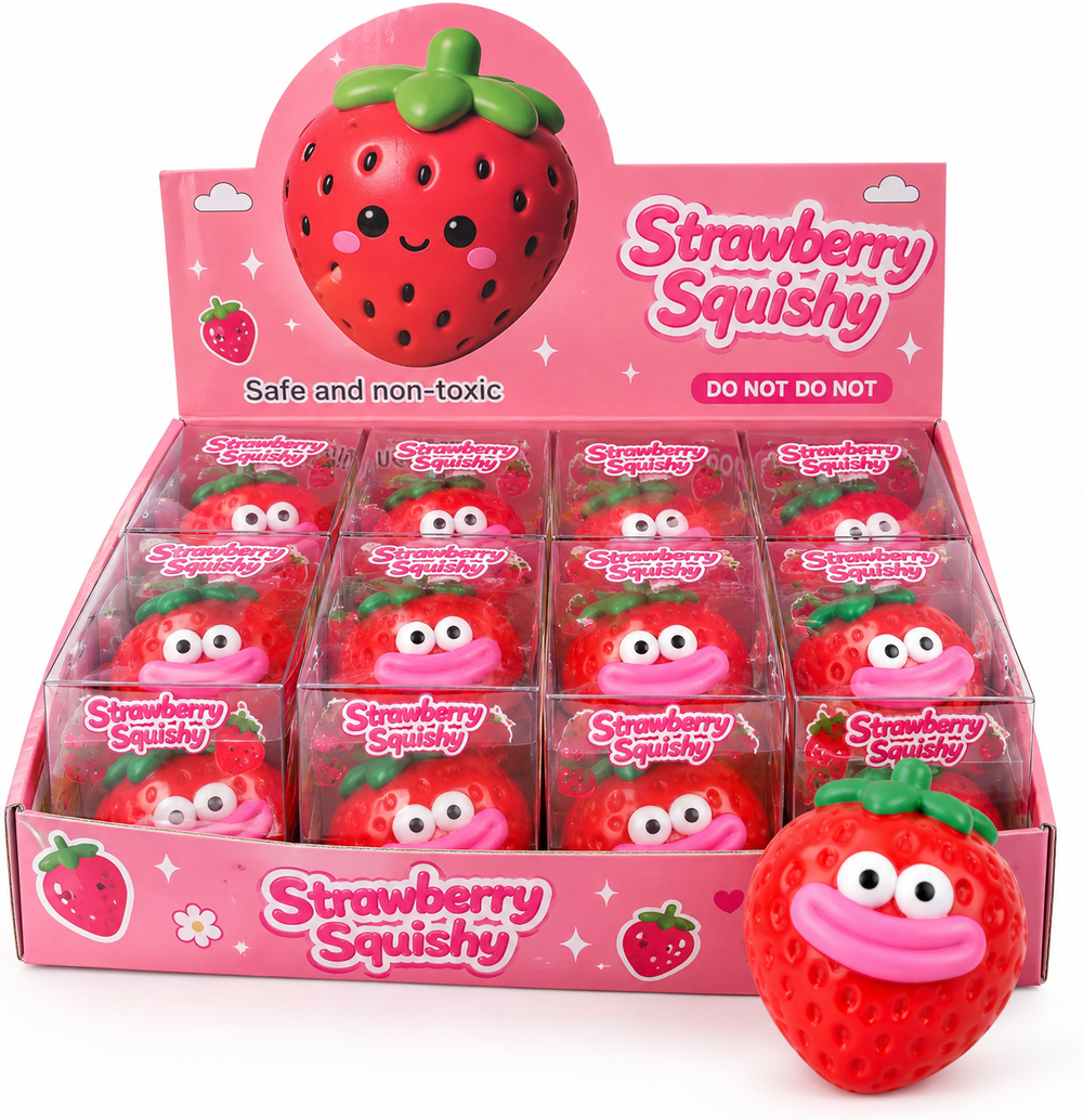 Strawberry Squishy – Character Edition Crunchy von innen
