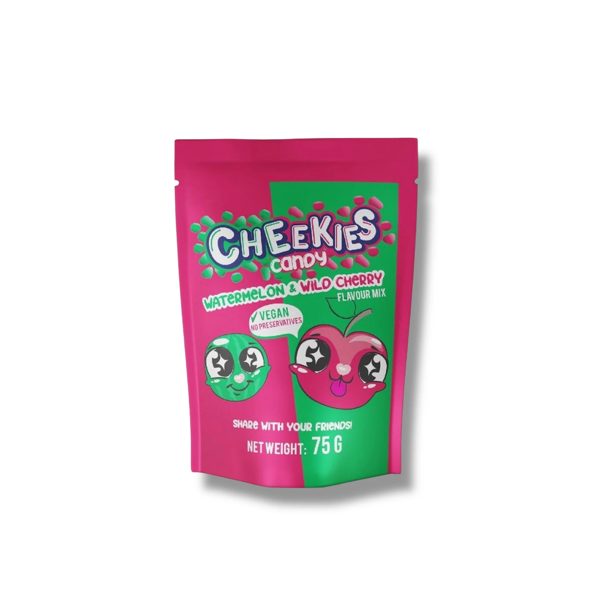 Cheekies Candy Watermelon & White Cherry 75g