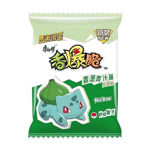 Master Kong Instant Noodle Pokémon Bisasam Green Onion Fried Chicken 33g