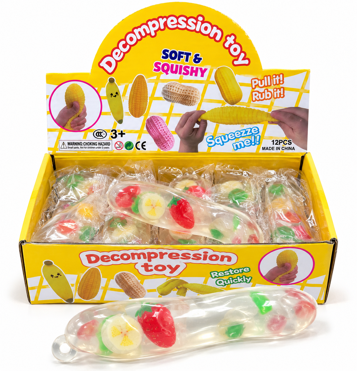 Decompression Toy – Fruit Stretch Squishy