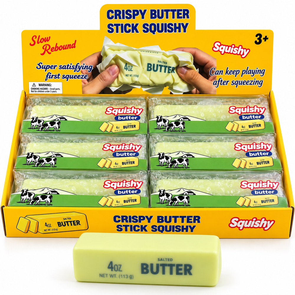 Crispy Butter Stick Squishy – 4 oz (Grünlich) - My Candytown