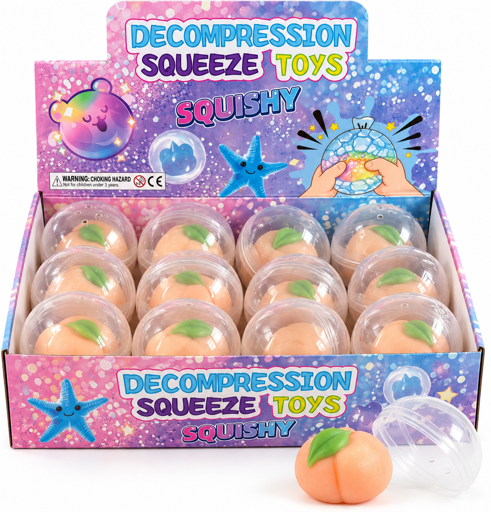 Peach Decompression Squishy – Capsule