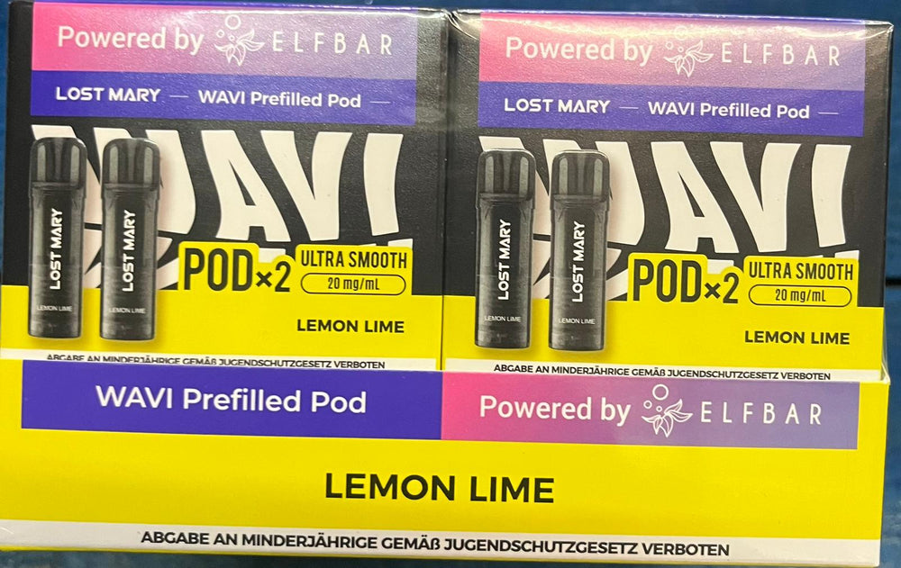 Elfbar Lost Mary WAVI - Lemon Lime -  20mg Nikotin 2er Pack