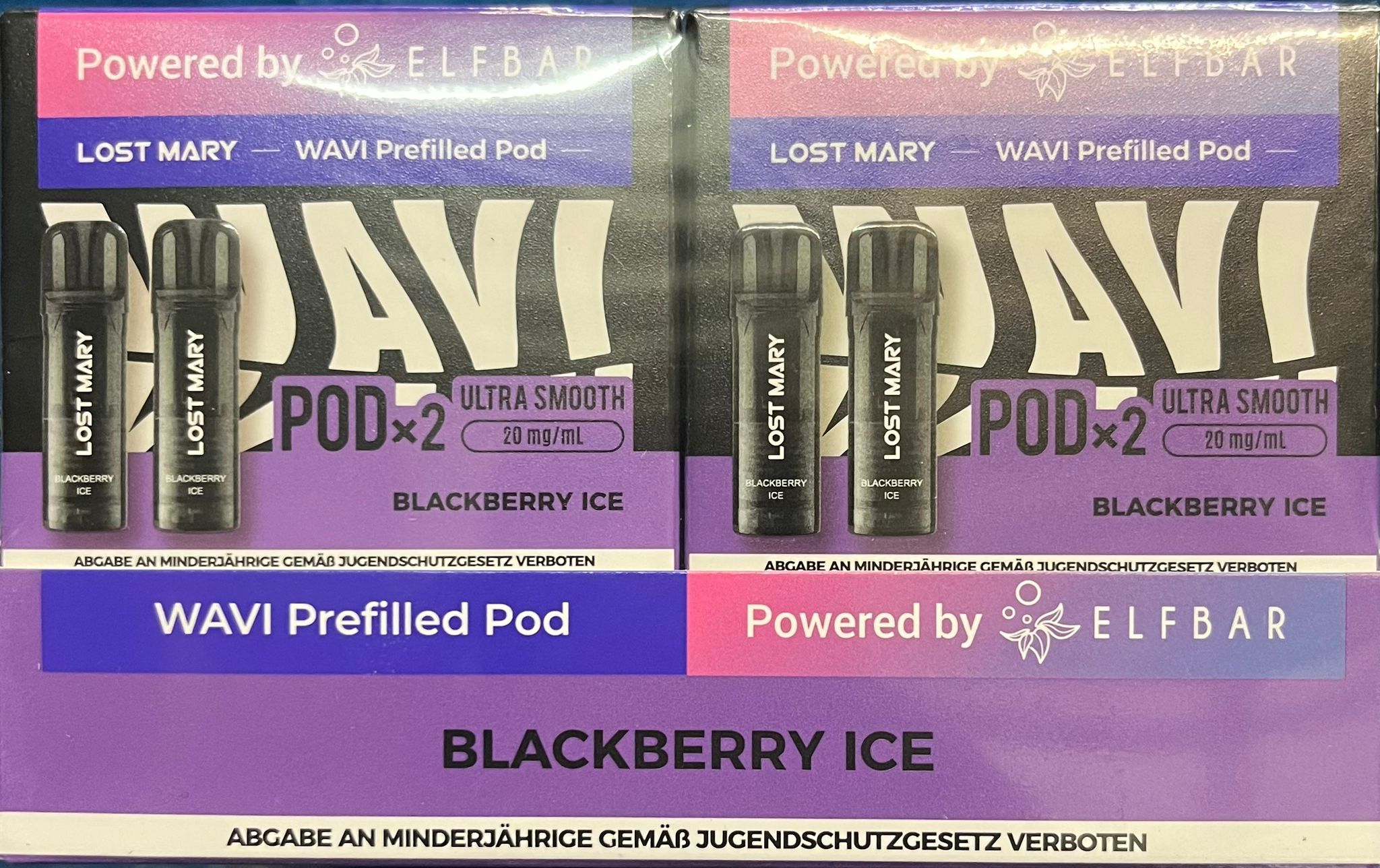 Elfbar Lost Mary WAVI Blackberry Ice 20mg Nikotin 2er Pack