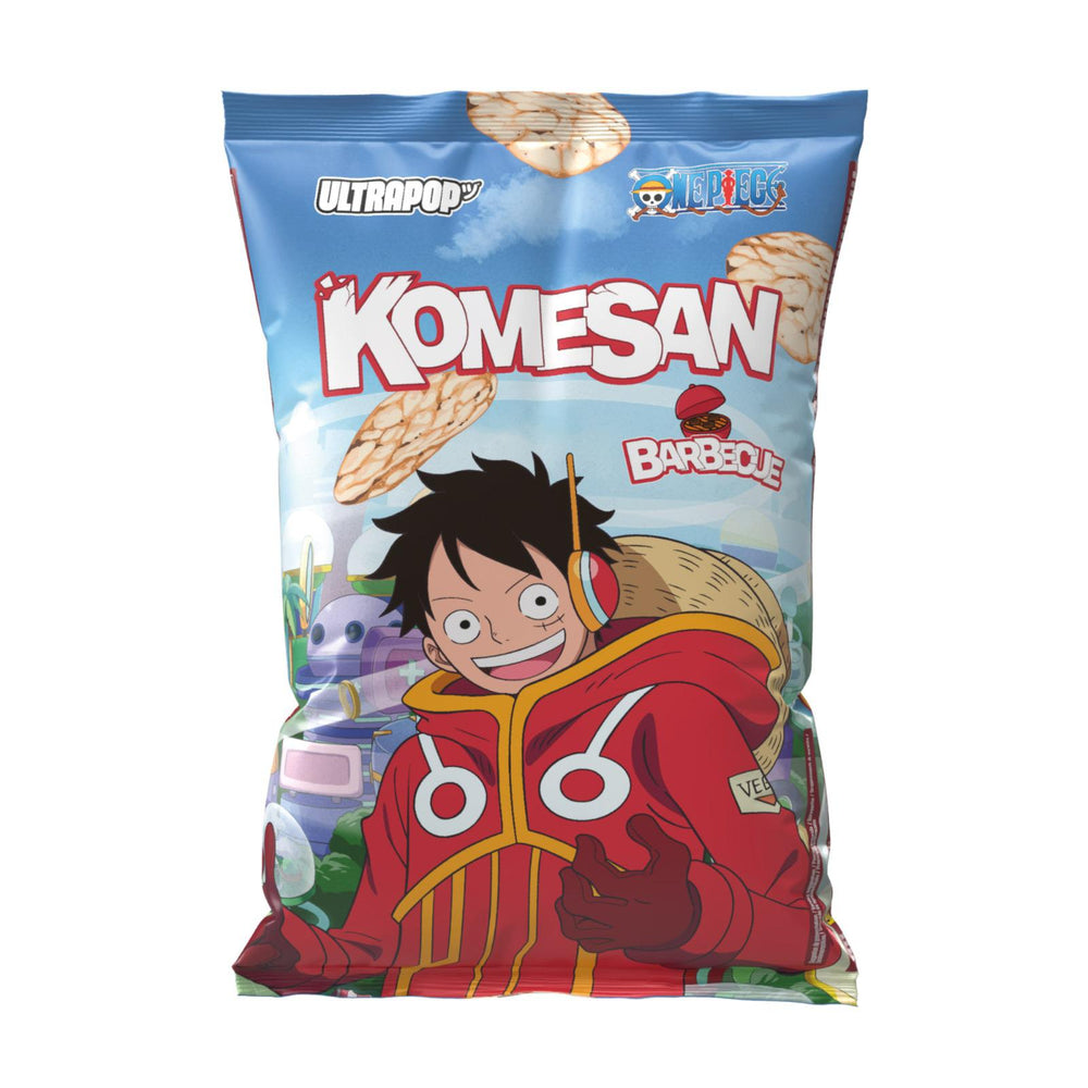 Chips Komesan Ultra Pop Rice Luffy BBQ 60 g - My Candytown