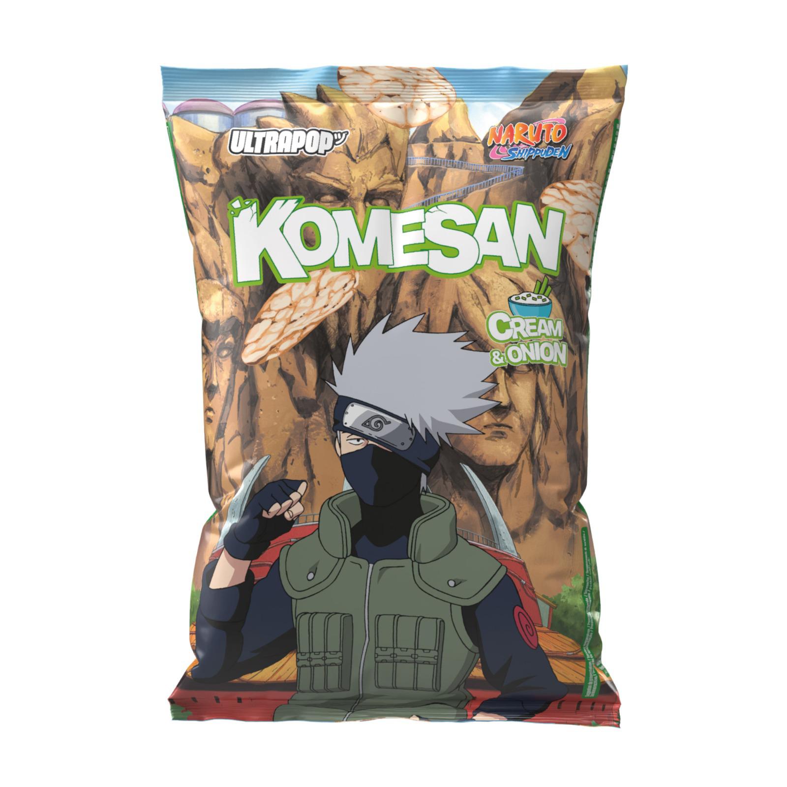 Chips Komesan Brown Rice Cream & Onion Naruto Kakashi 60g - My Candytown