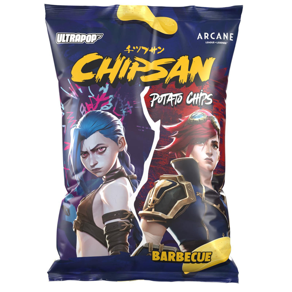 Chipsan Kartoffelchips BBQ Arcane Jinx & Vi Ultra Pop 110g - My Candytown
