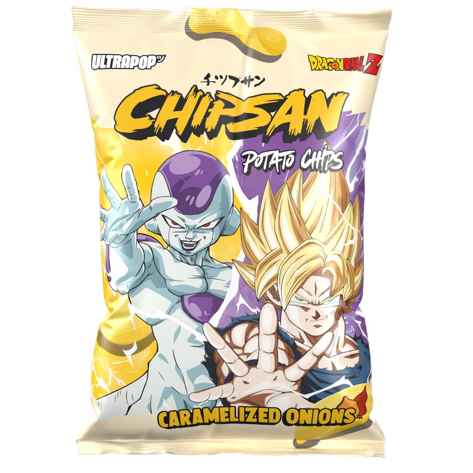 Chipsan Kartoffelchips Caramelized Onions Dragon Ball Z 110g - My Candytown