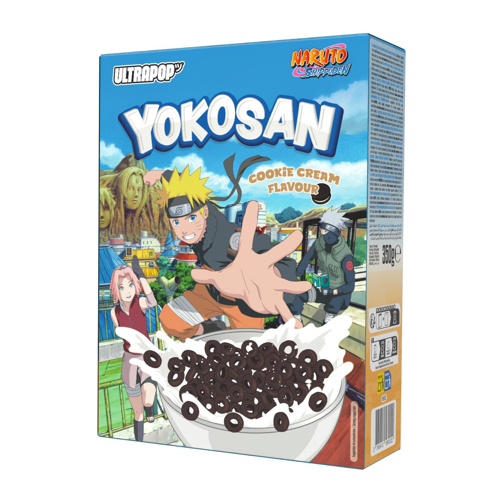 YOKOSAN - Naruto Shippuden - Céréales Cookies Cream 350g - My Candytown