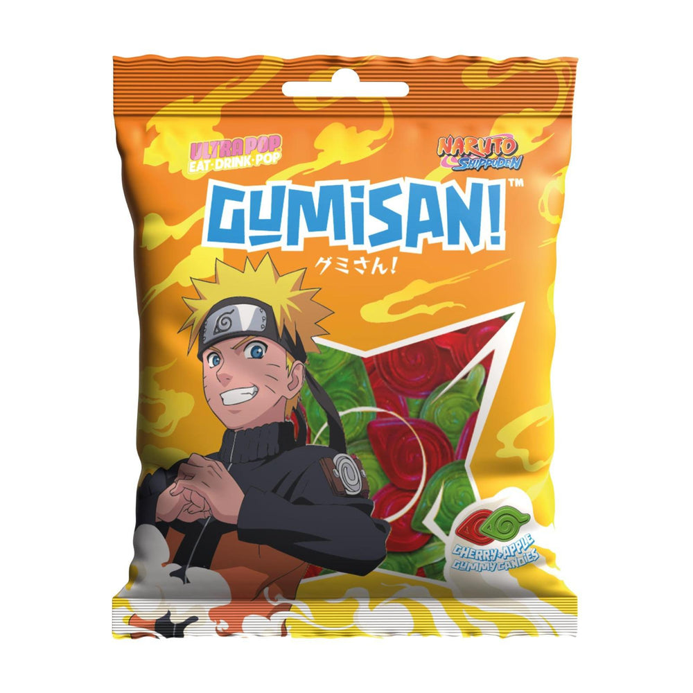 GUMISAN Naruto Fruchtgummi mit Kirsch und Apfelgeschmack 180g - My Candytown