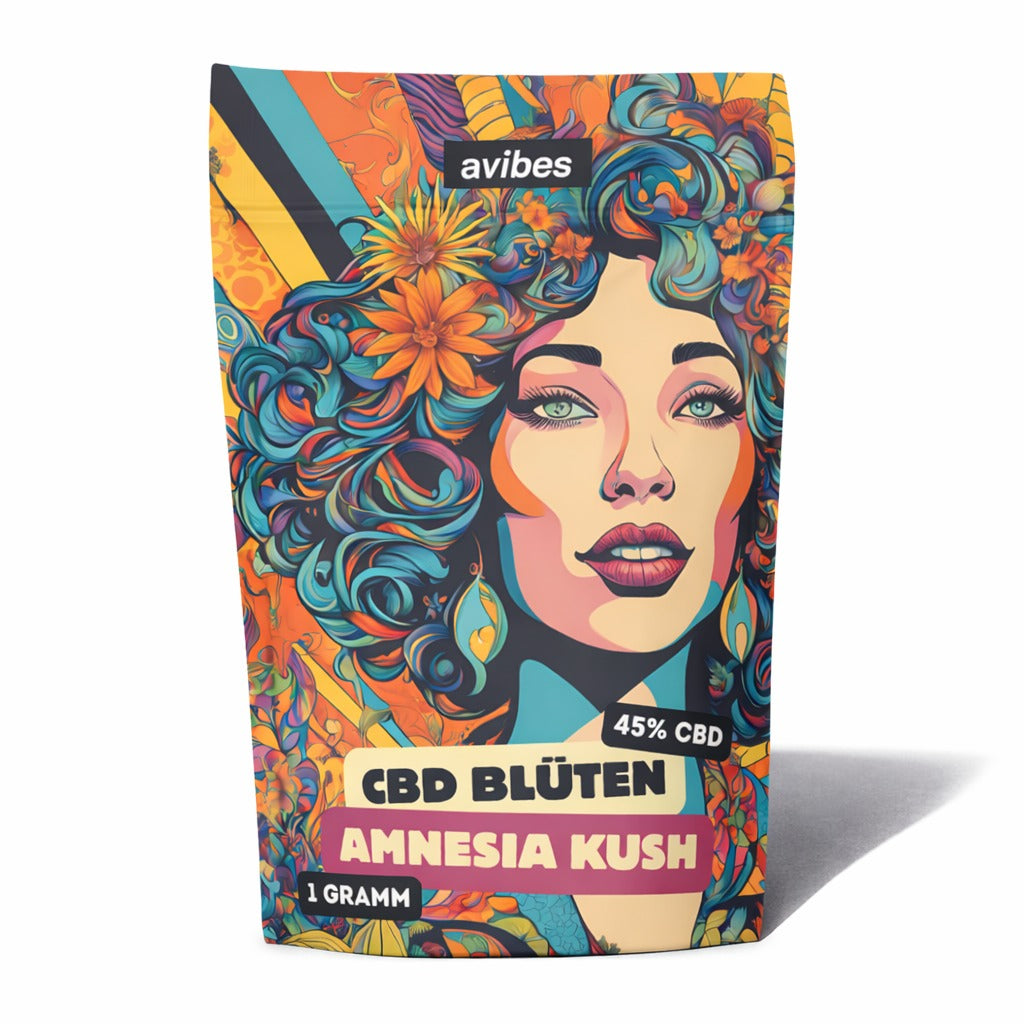 Avibes CBD Blüte - Amnesia Kush 45% 1g - My Candytown