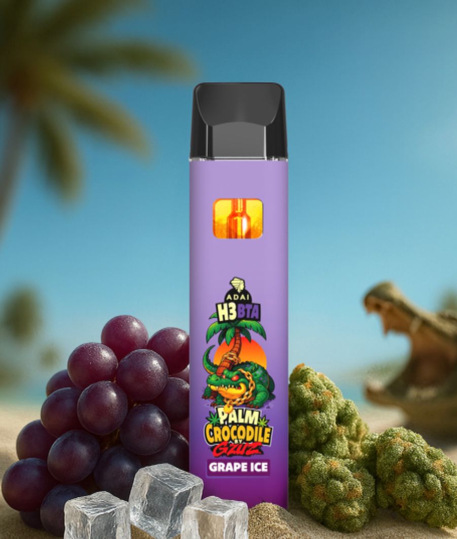 Palm Crocodile H3BTA Vape - Grape Ice 1ml - My Candytown