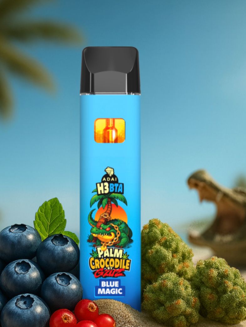 Palm Crocodile H3BTA Vape - Blue Magic Ice 1ml - My Candytown