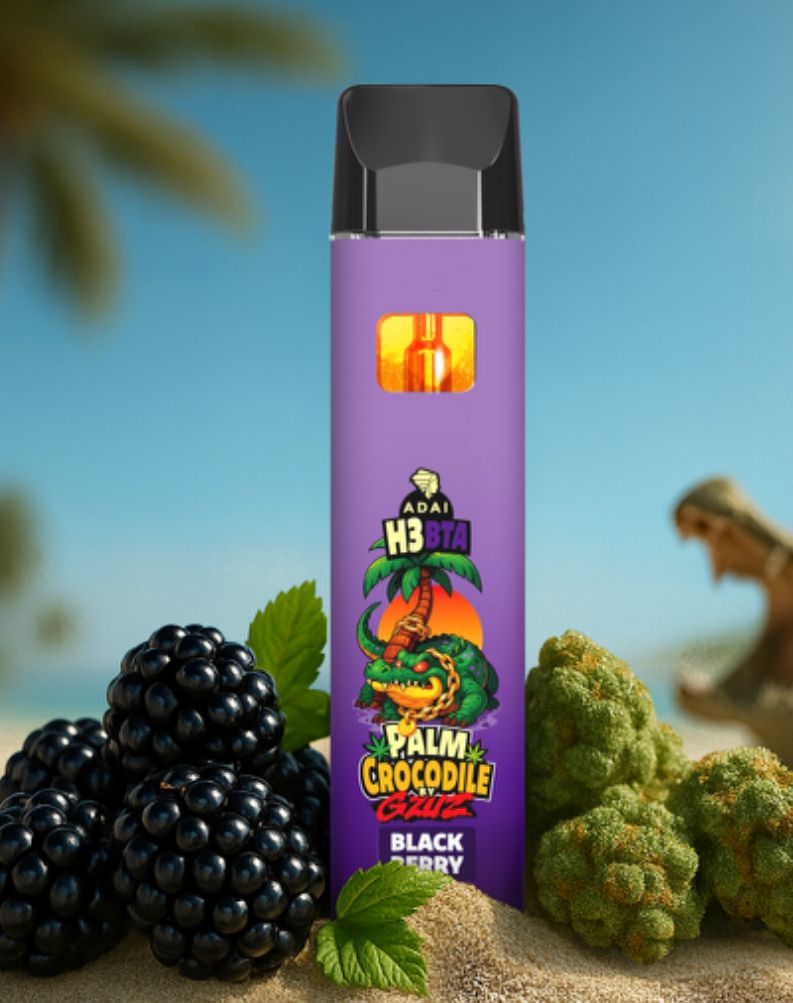 Palm Crocodile H3BTA Vape - Blackberry 1ml - My Candytown