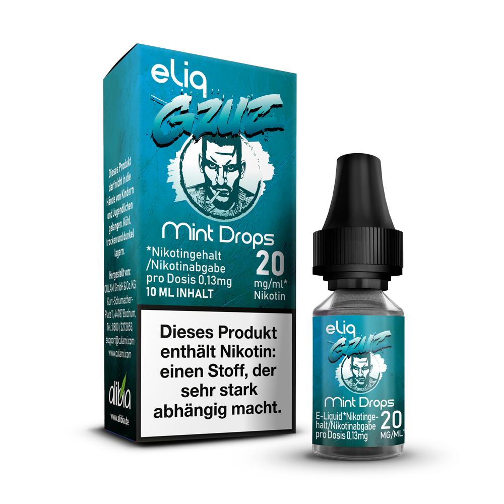 GZUZ Mint Drops NicSalt Liquid 10ml / 20mg - My Candytown