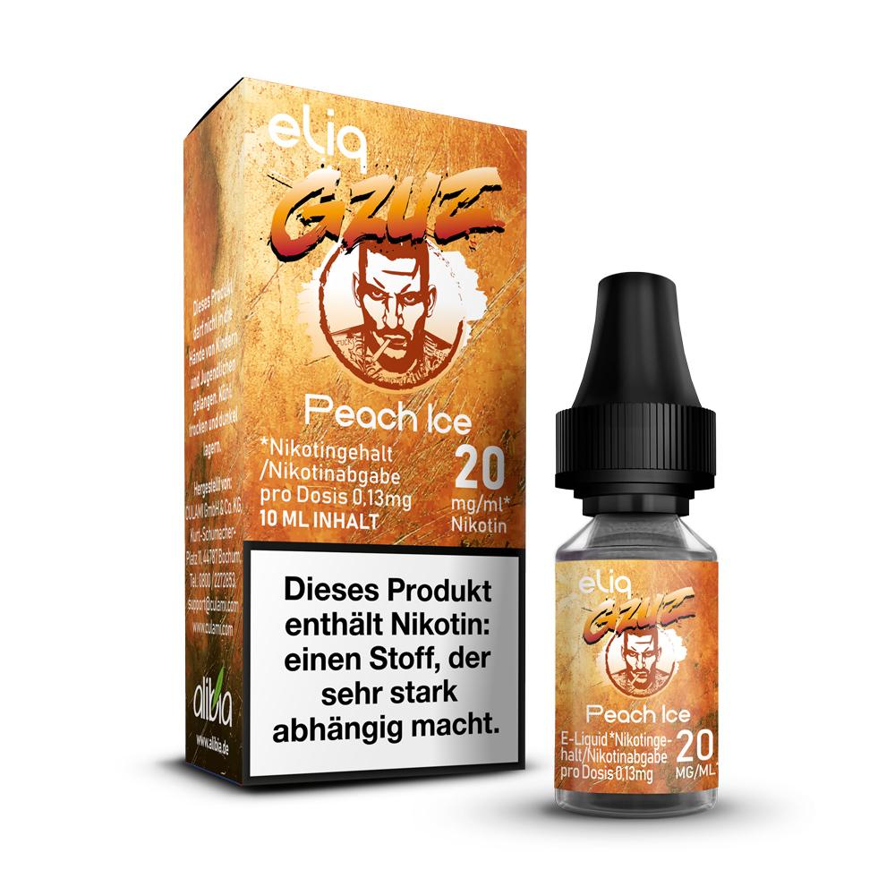 GZUZ Peach Ice NicSalt Liquid 10ml / 20mg - My Candytown